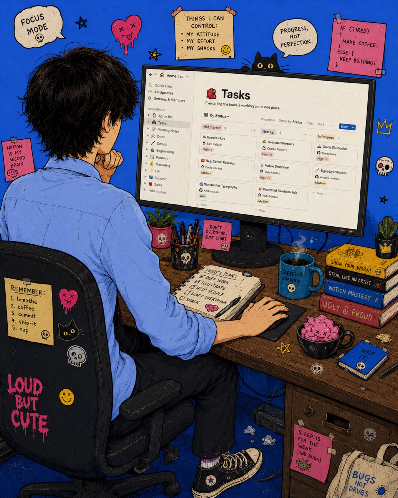 Notion workspace illustration